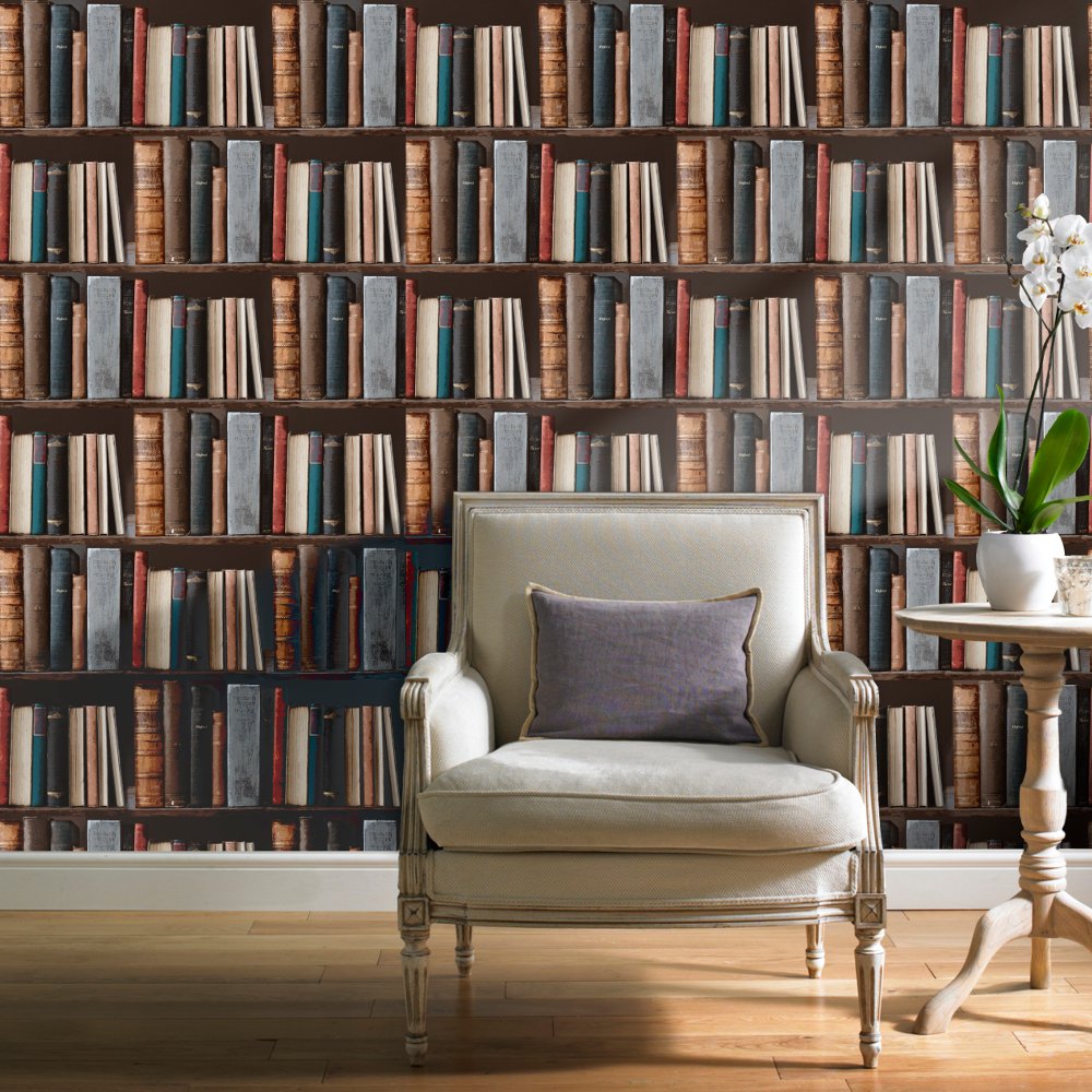 Free Download Ideco Library Books Realistic Book Shelf Mural Wallpaper Pob 33 01 6 1000x1000 For Your Desktop Mobile Tablet Explore 50 Library Book Wallpaper Mural Library Wallpaper For