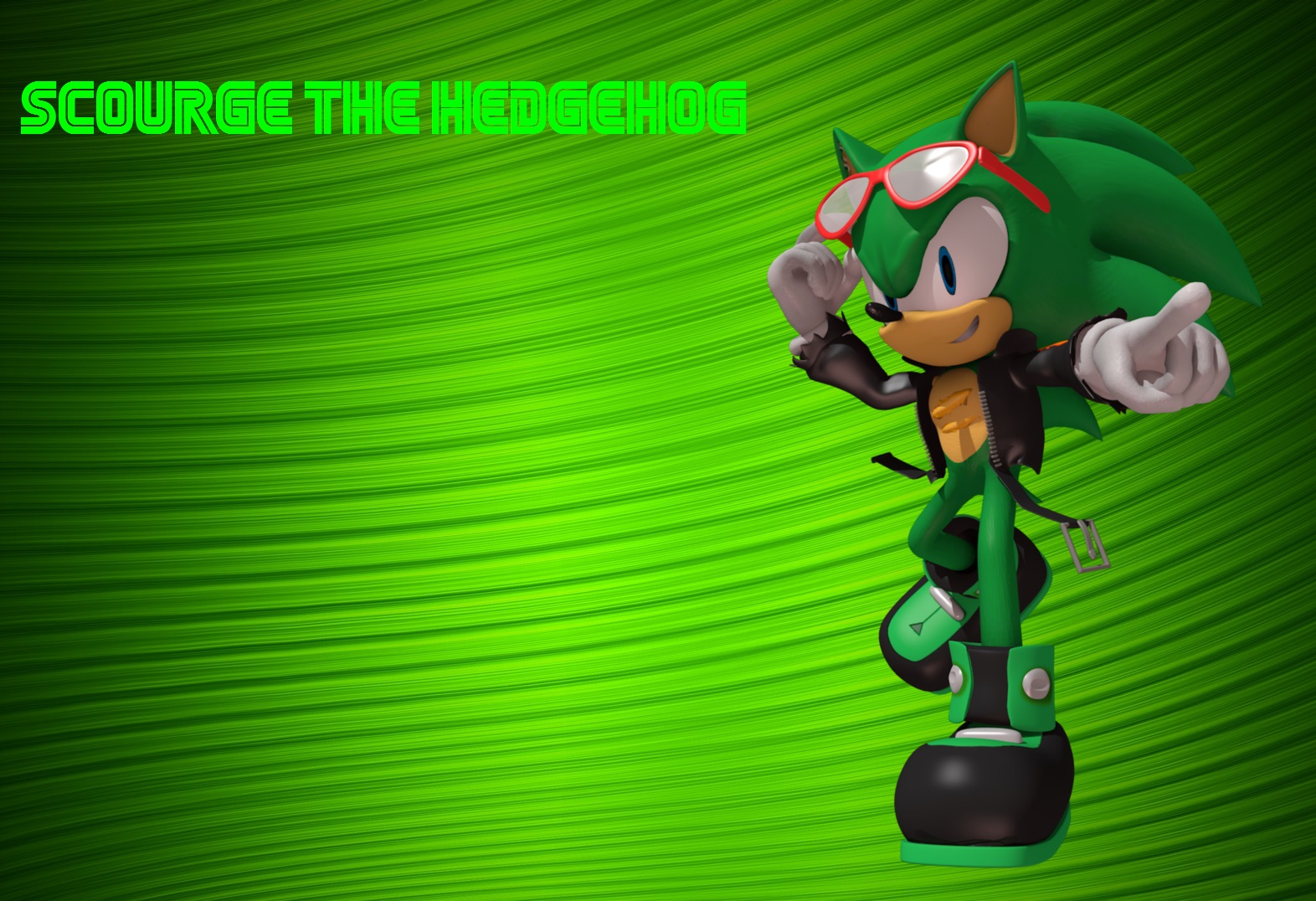 Scourge The Hedgehog Wallpaper By Knuxy7789
