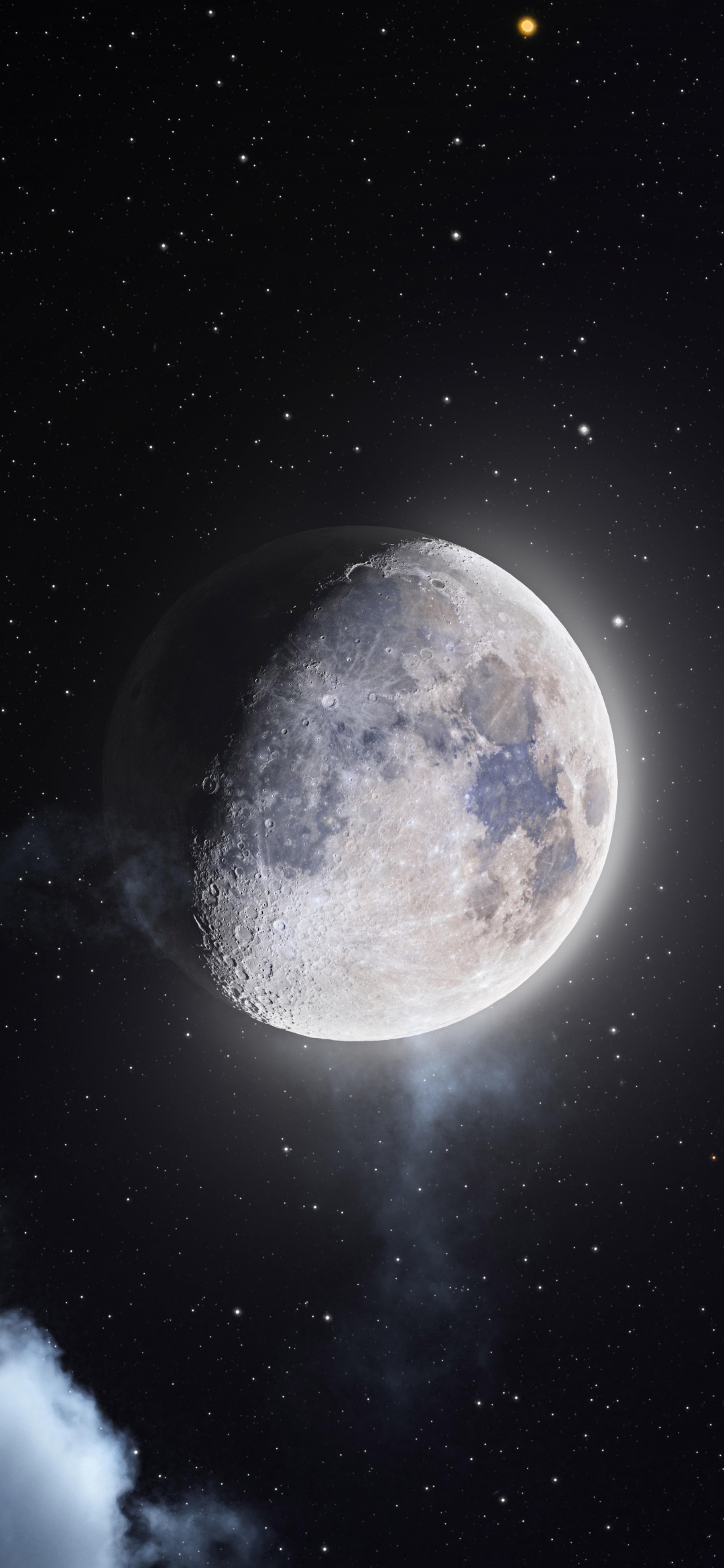 Moon And Stars Wallpaper