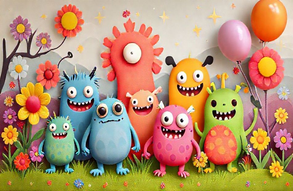 Cute Monster Wallpaper