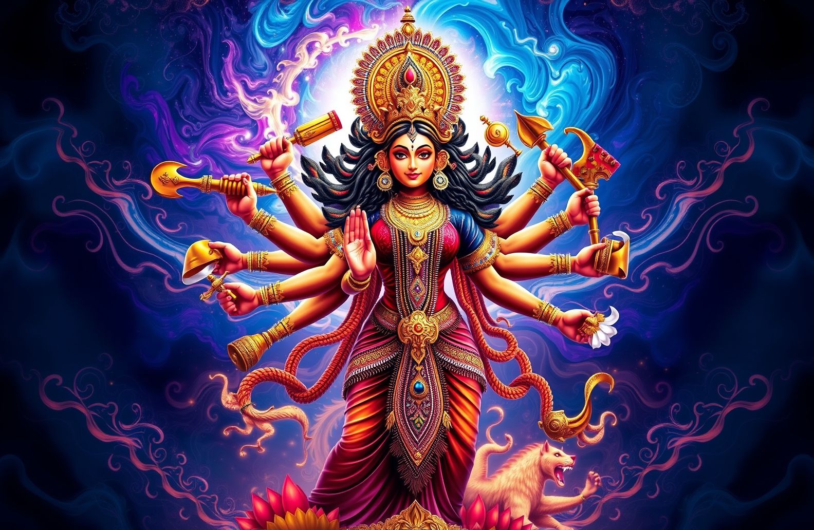 God Durga HD Wallpaper