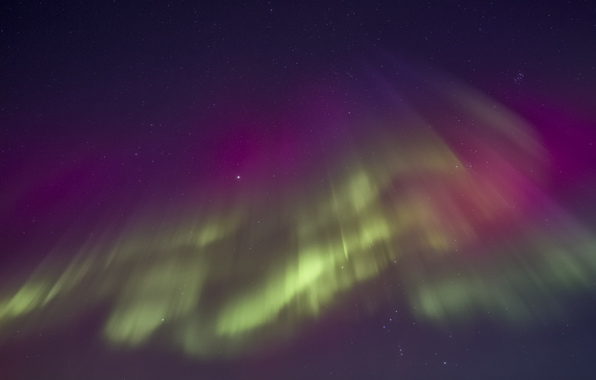 Wallpaper Aurora Borealis Northern Lights Stars Night