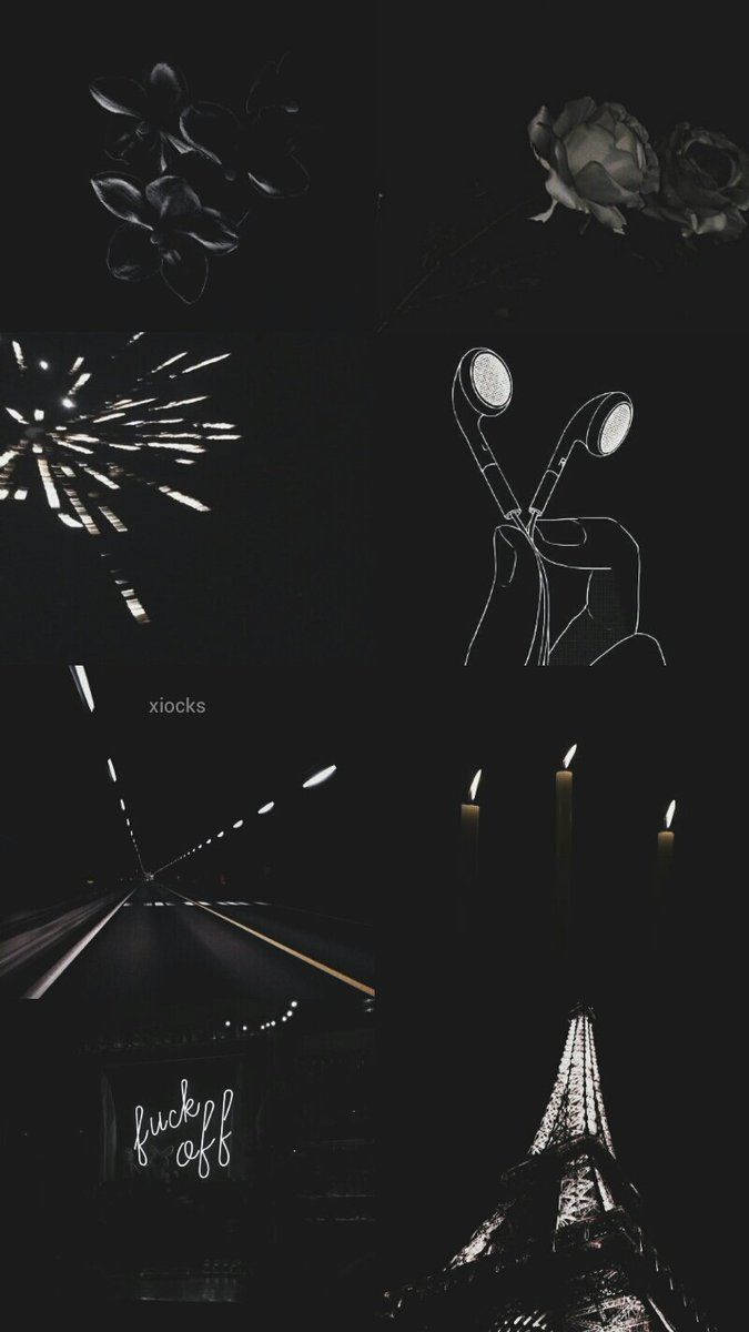 Black Aesthetic iPhone Wallpaper