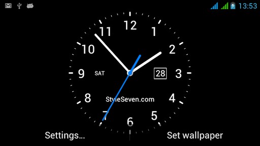 Analog Clock Live Wallpaper App For Android