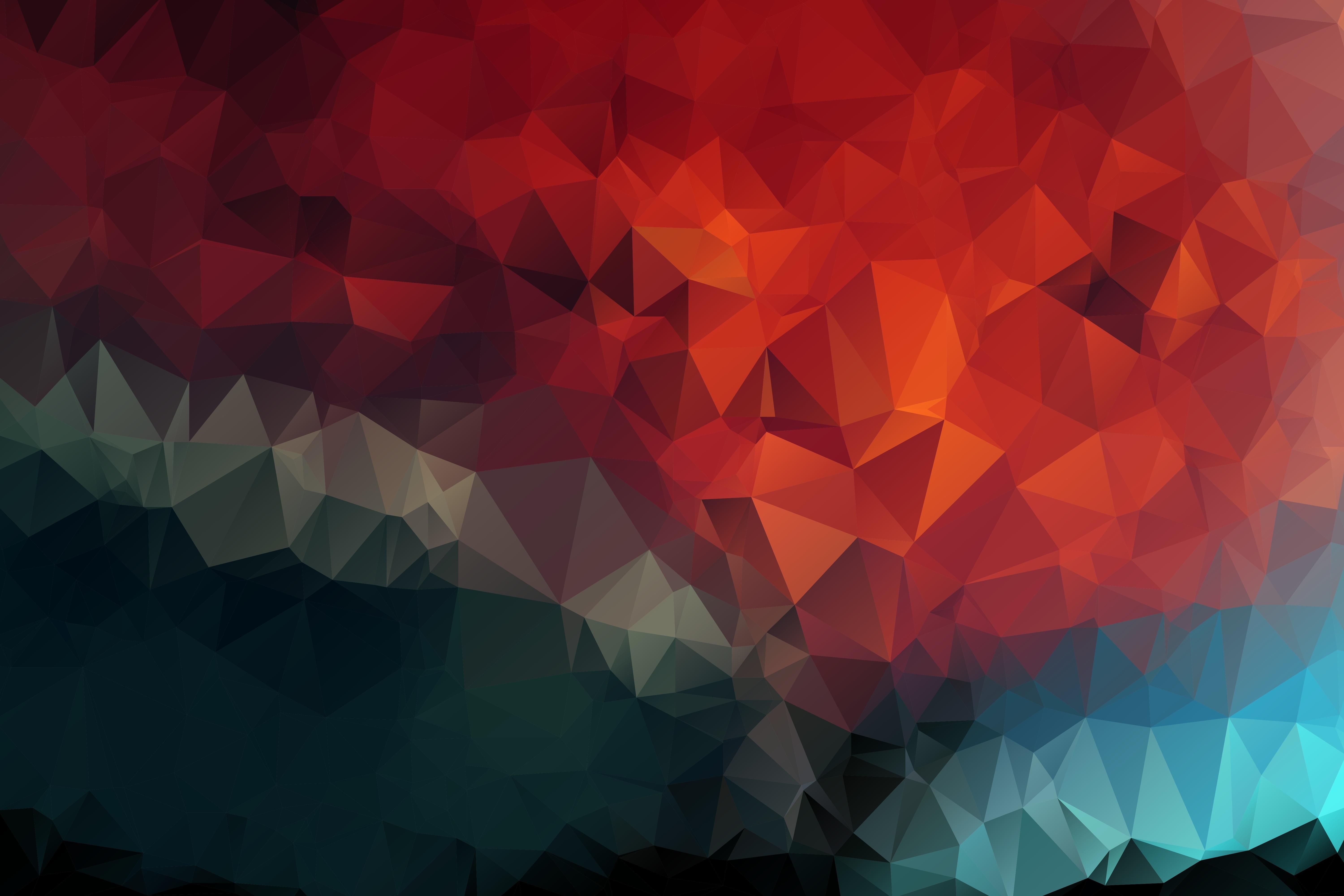 Mosaic Triangle Wallpaper Top Background
