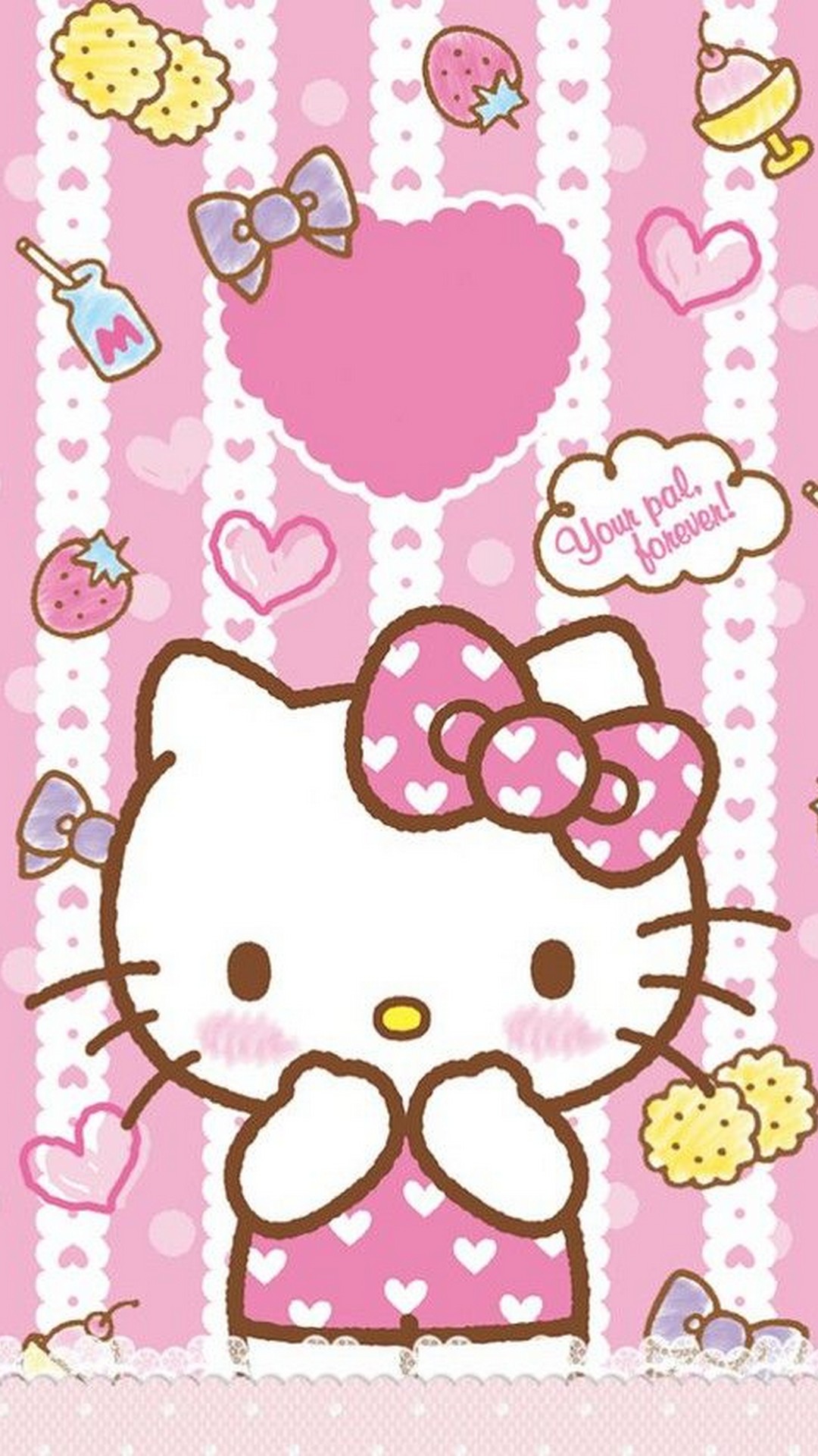 Start Hello Kitty Pink Wallpaper Android