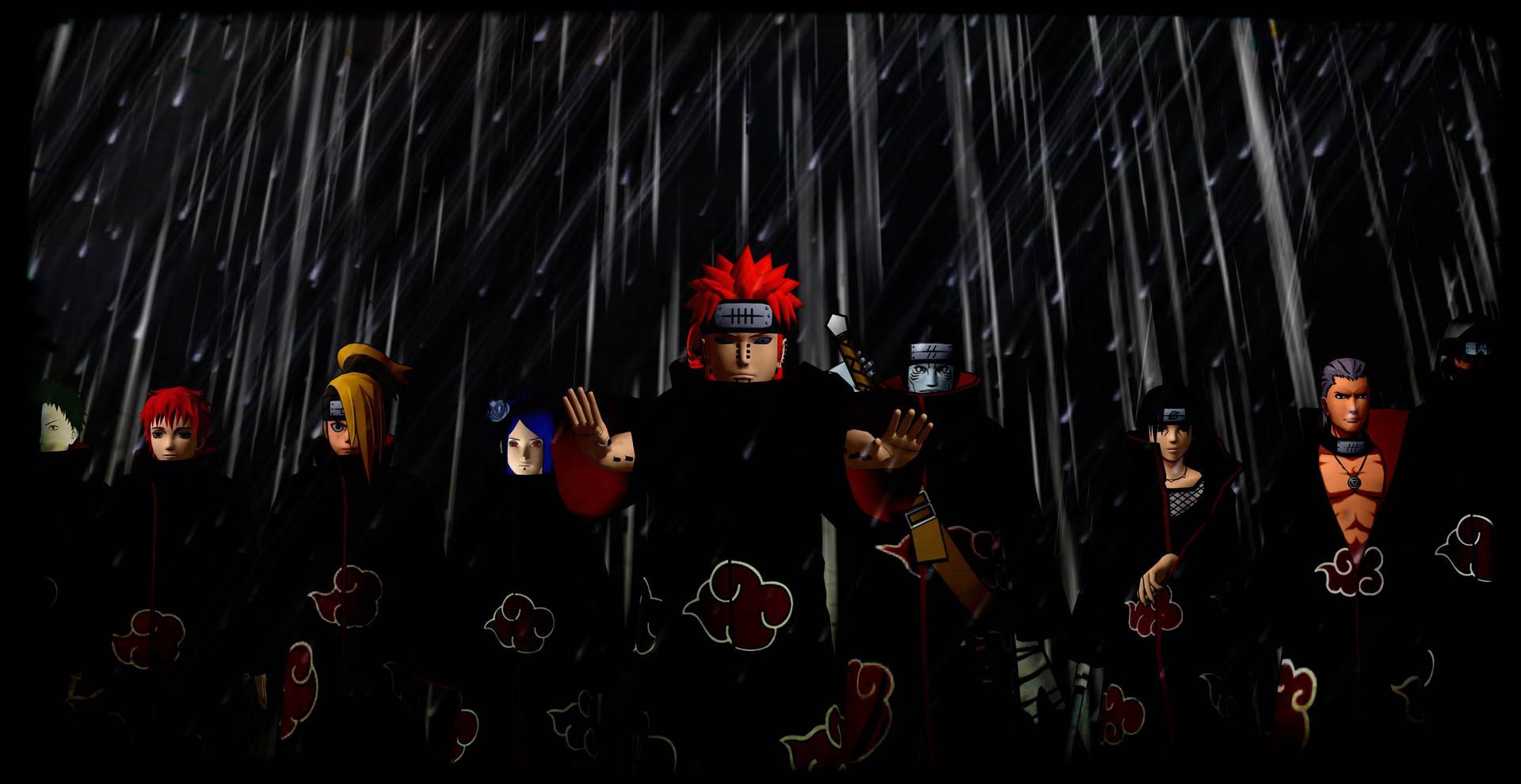 Original Akatsuki In Cloud Robes Wallpaper