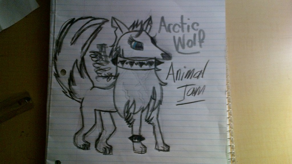 Animal Jam Arctic Wolf Drawing By