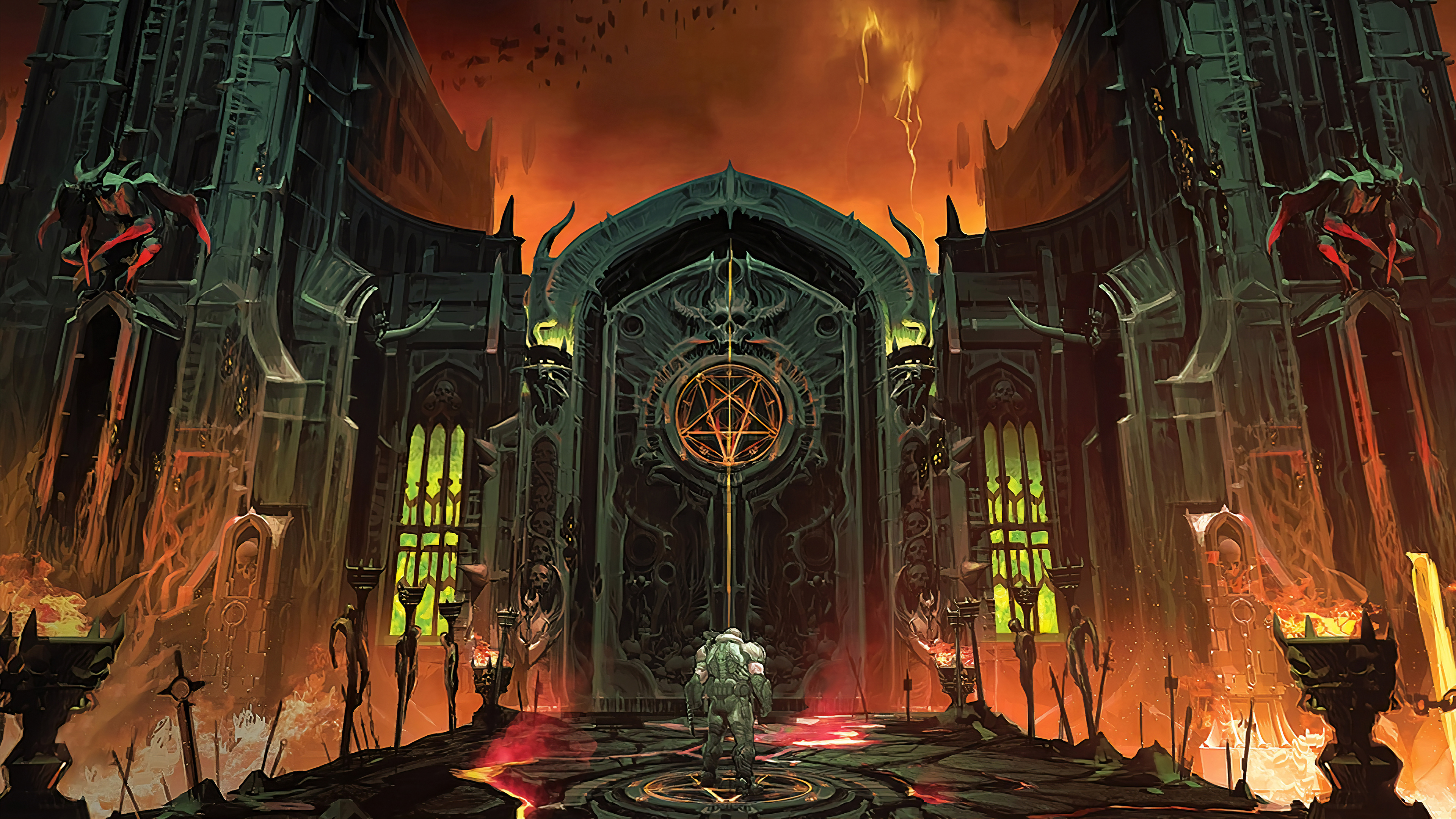 Doom Eternal Hellgate Wallpaper HD Games 4k