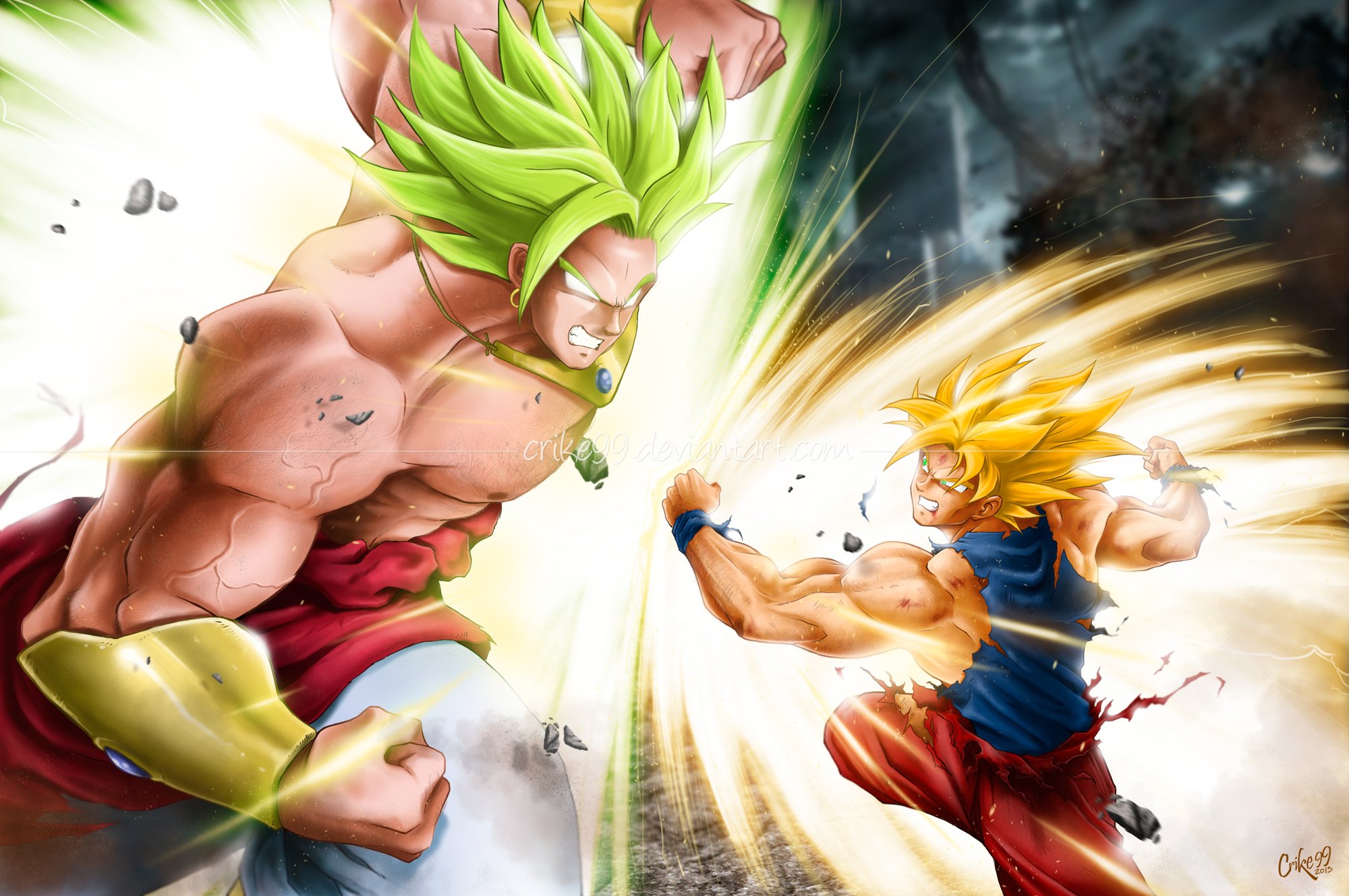 Goku Vs Broly Remake By crike99