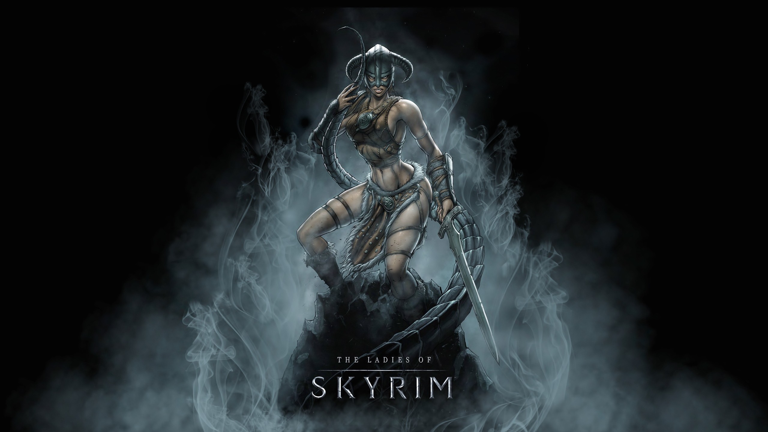 Wallpaper The Elder Scrolls V Skyrim Girl Warrior