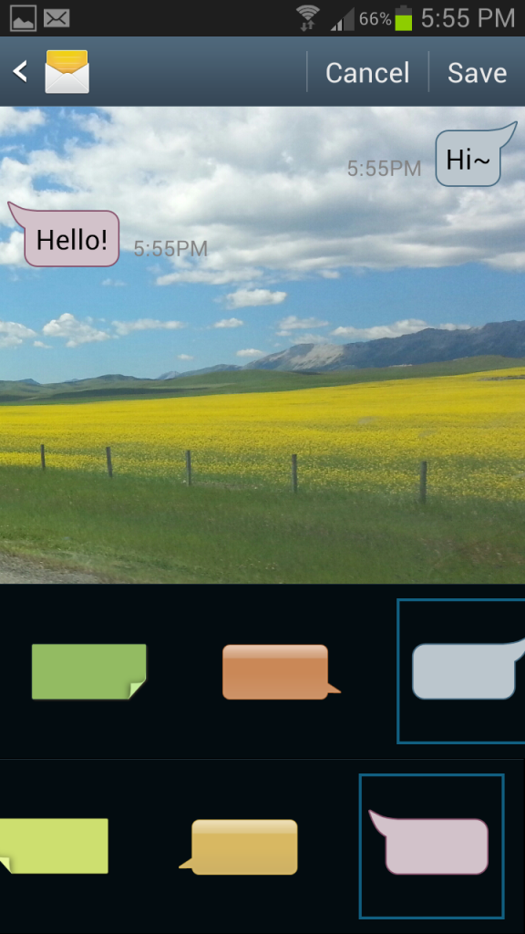 Text Message Window And Wondered How They Got Such A Cool Background