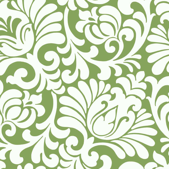 Green Grey Ap7499 Tulip Damask Wallpaper Contemporary Modern