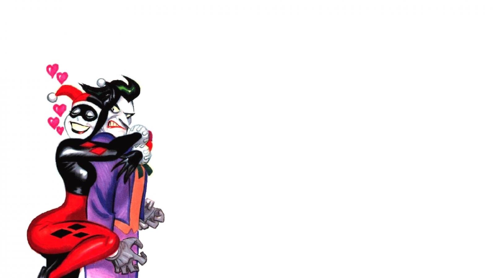 Batman Dc Ics Harley Quinn The Joker Simple Background Wallpaper Hq
