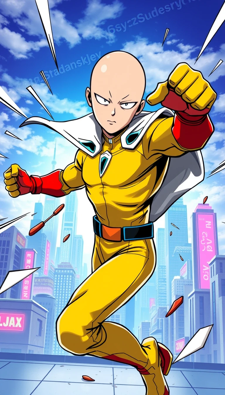 One Punch Man Phone Wallpaper