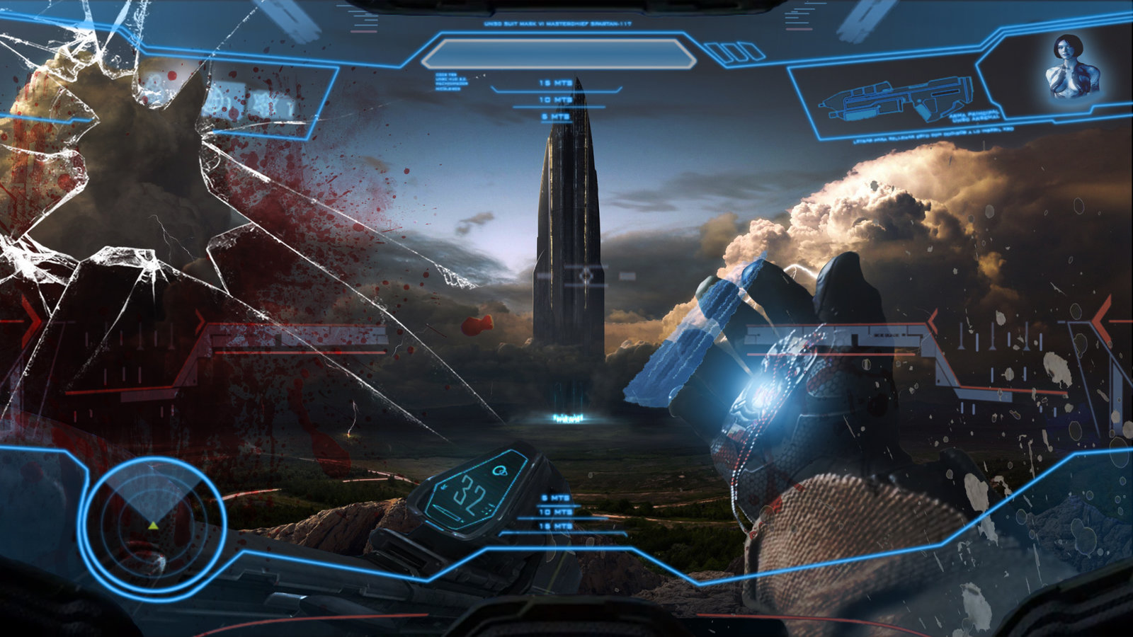 Halo Master Chief Hud By Blooderific