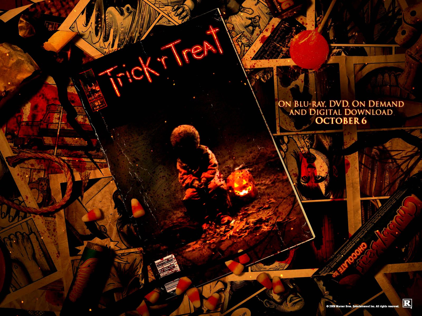 Trick R Treat Horror Thriller Dark Halloween Movie Film Wallpaper