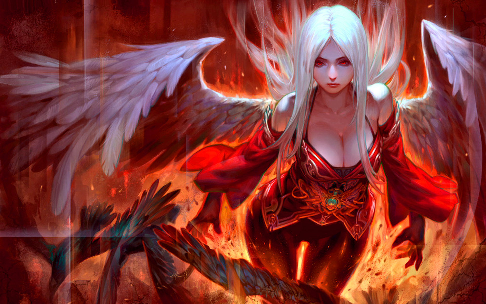 League Of Angels Women Fantasy Angel Wallpaper And