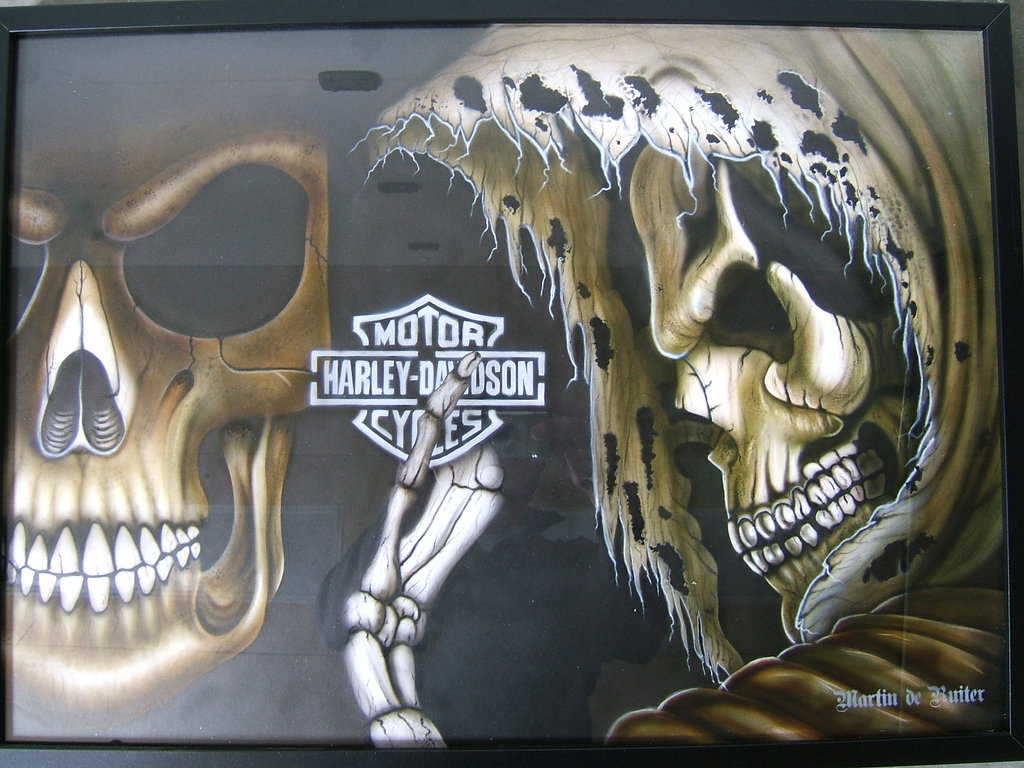 Harley Davidson Skull Wallpaper Skulls By