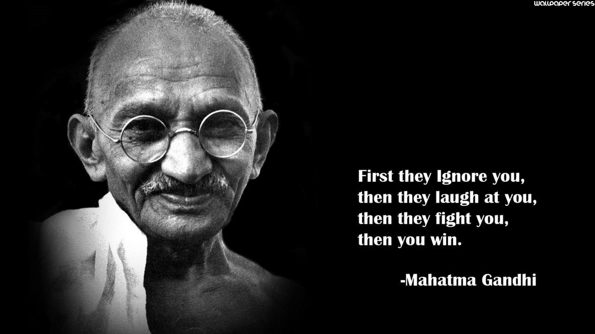 Mahatma Gandhi Quotes Wallpaper HD Background Image Pics