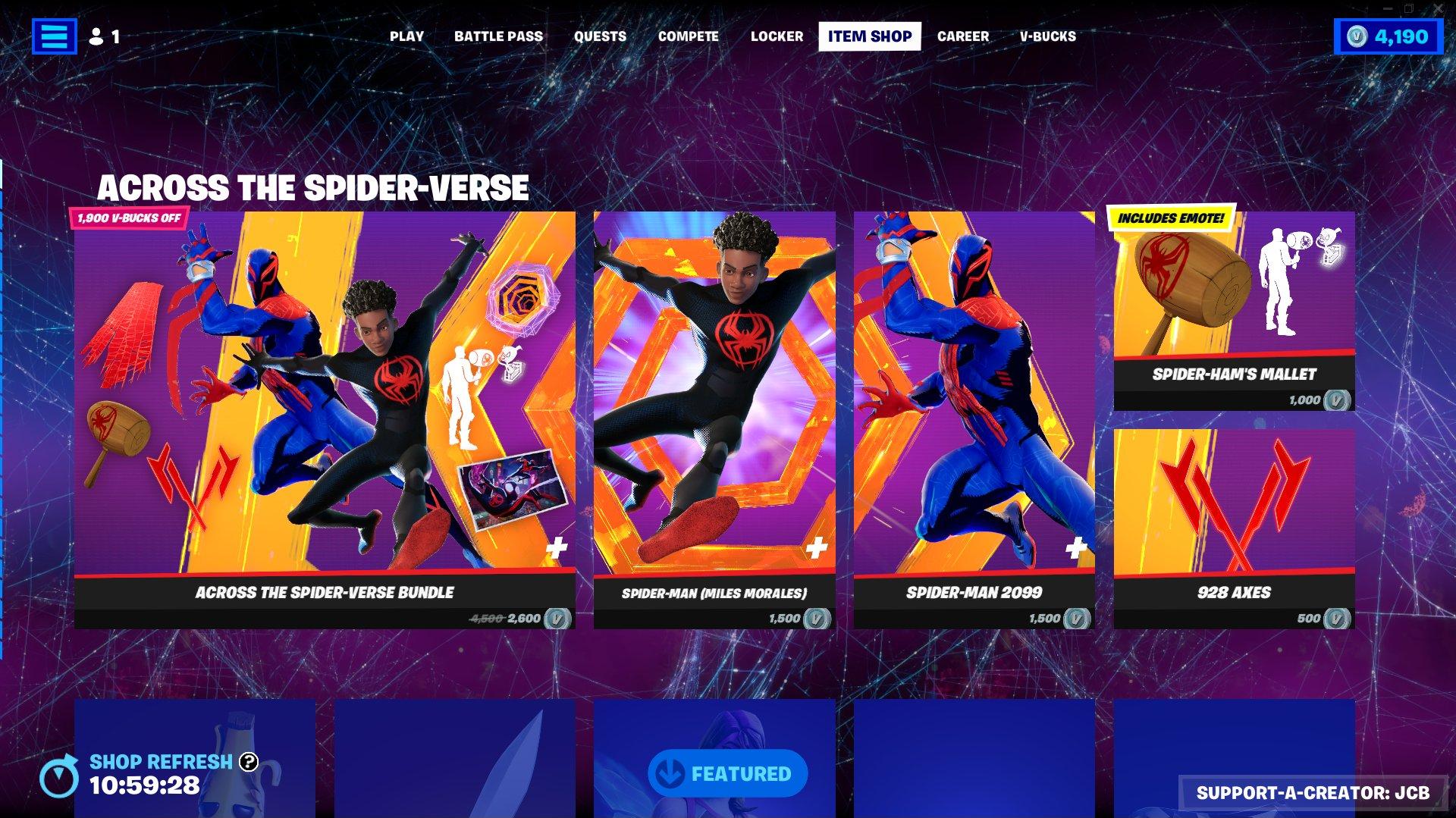 The Spider-Verse Brings Miles Morales and More to Fortnite!