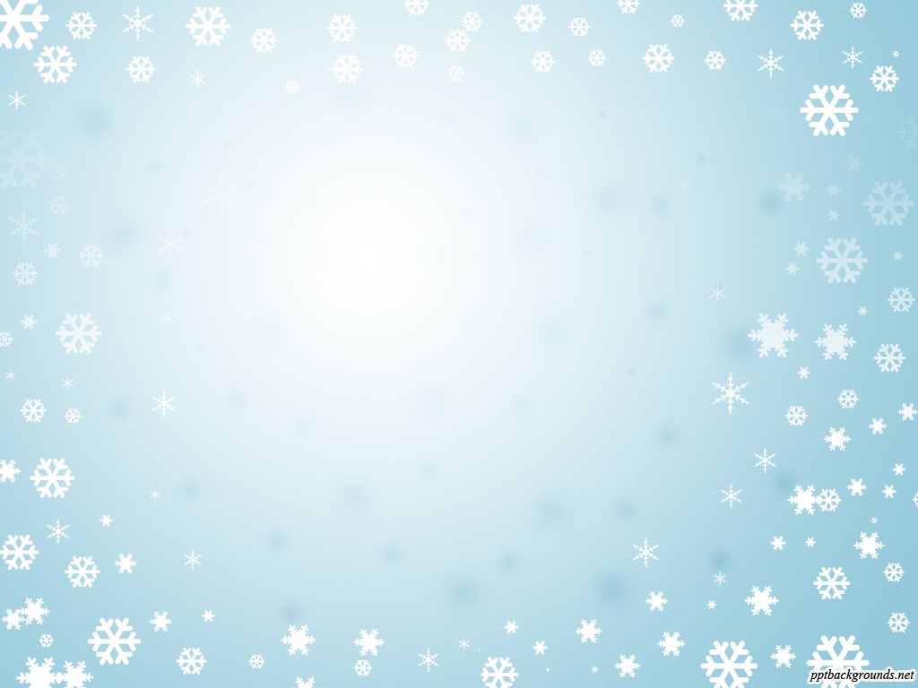 Blue Background With Frame Of Snowflakes Background