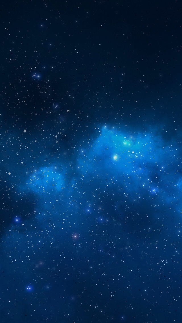 Blue Starry Night Sky Wallpaper Iphone