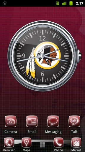 Bigger Washington Redskins Theme For Android Screenshot