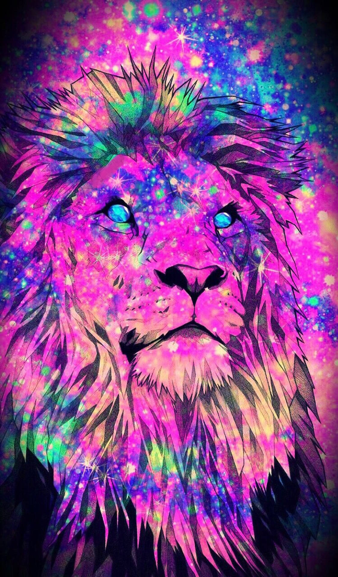 Galaxy Lion Wallpaper