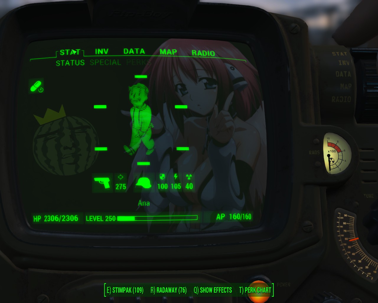 Ikaros Pip Boy Background Fallout Mod Cheat Fo4