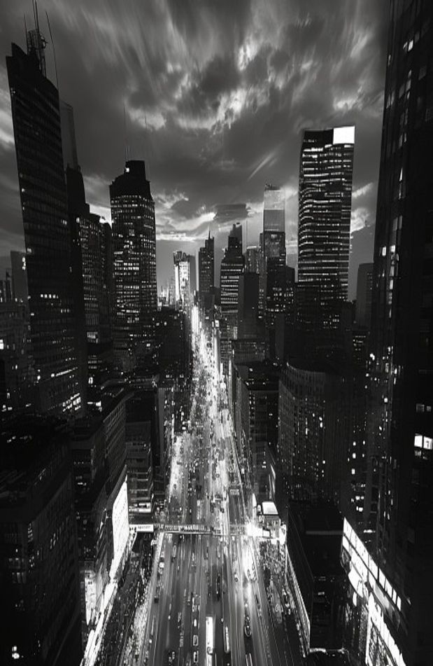 Black And White City Wallpaper