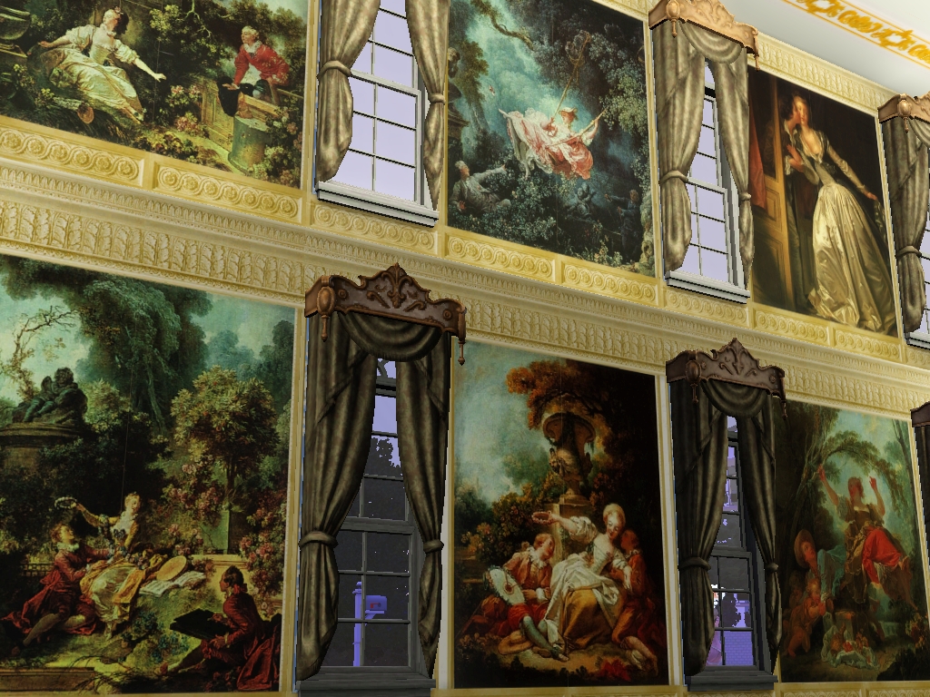 My Sims 18th Century One Story Wall Mural S Paper Set