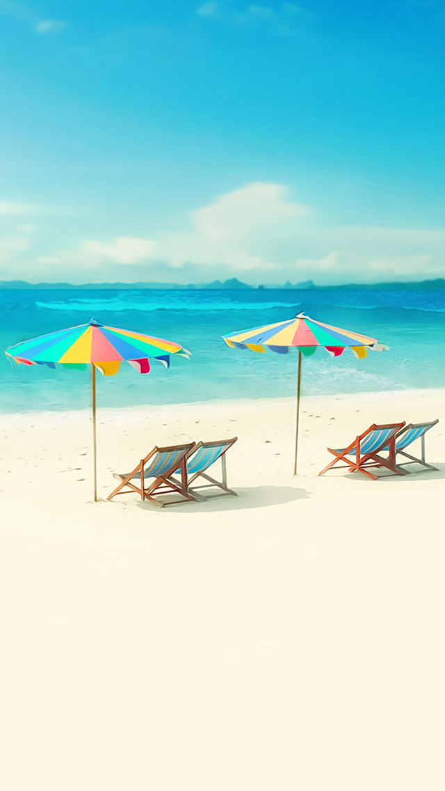 Beach Chair And Umbrella Wallpaper Chairs Umbrellas