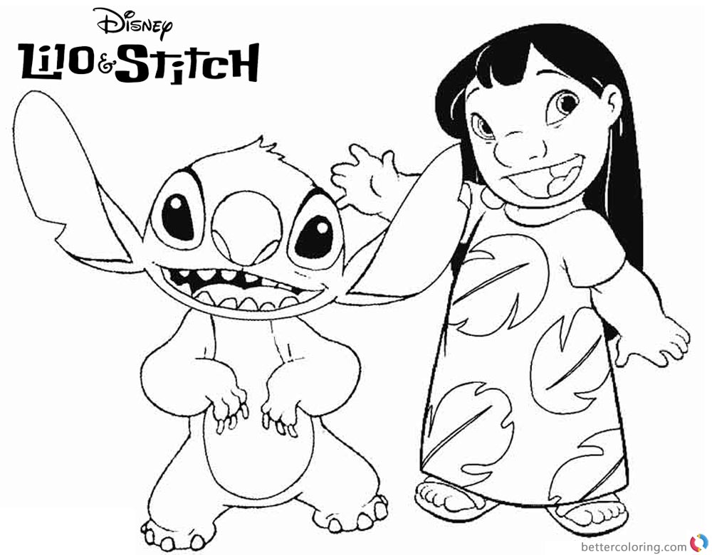 Lilo And Stitch Coloring S Say Hi Wallpaper