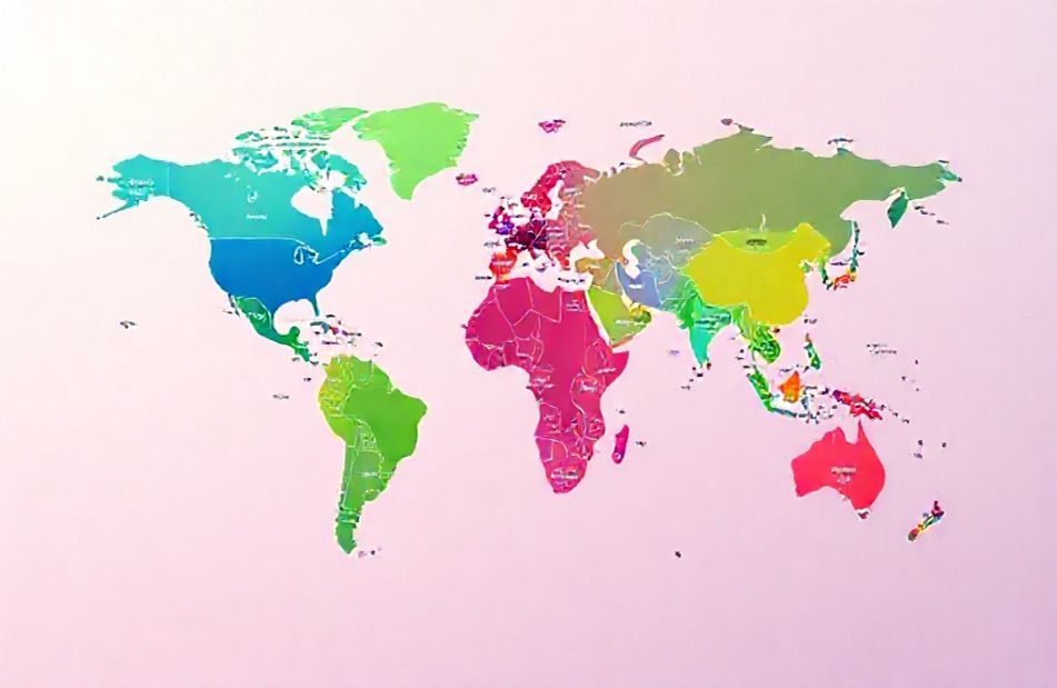 World Map Time Zones Wallpaper