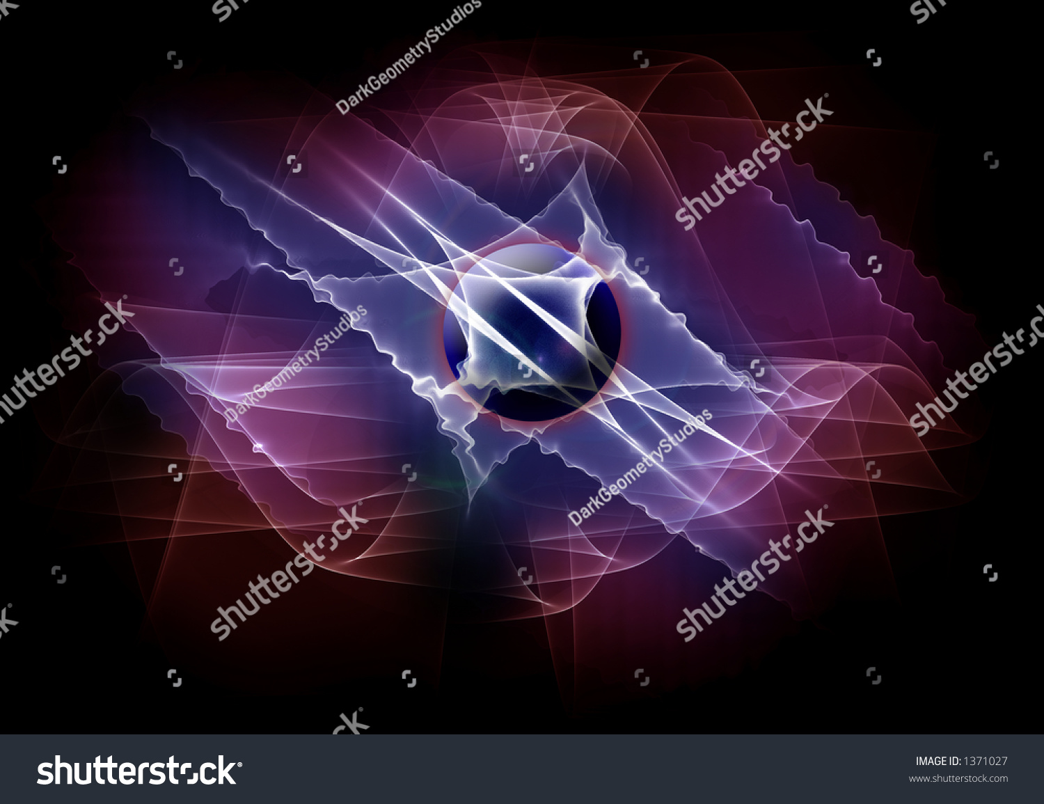 Space Vortex Anomaly Background Stock Illustration
