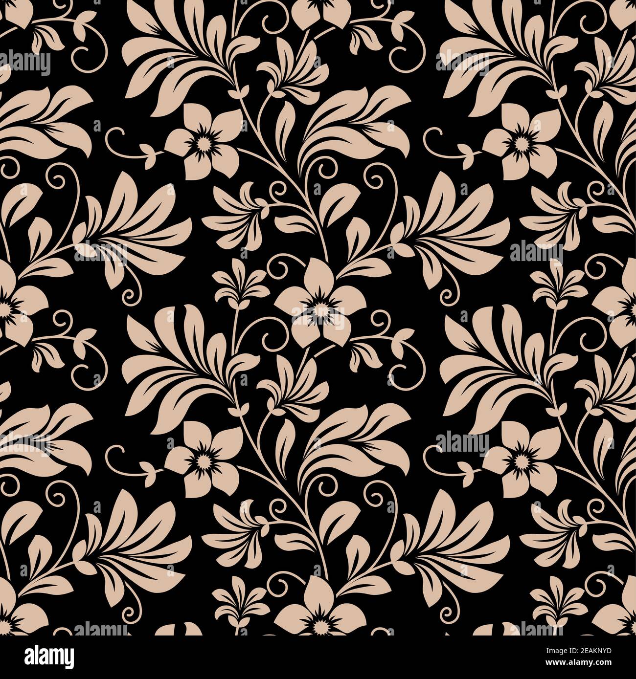 Free download Vintage floral wallpaper seamless pattern with trailing