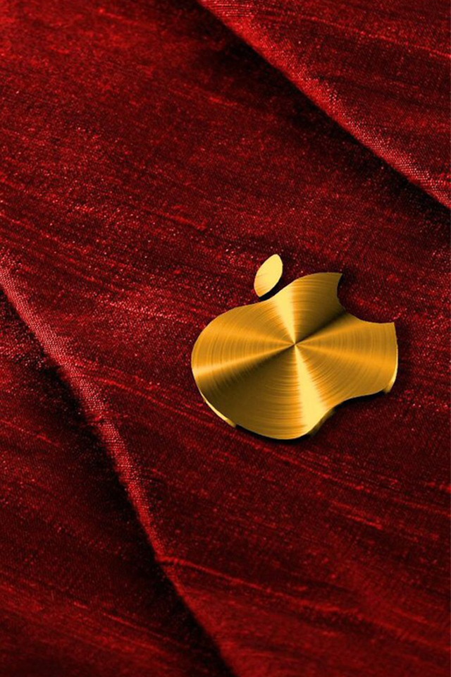 Gold Apple iPhone Wallpaper