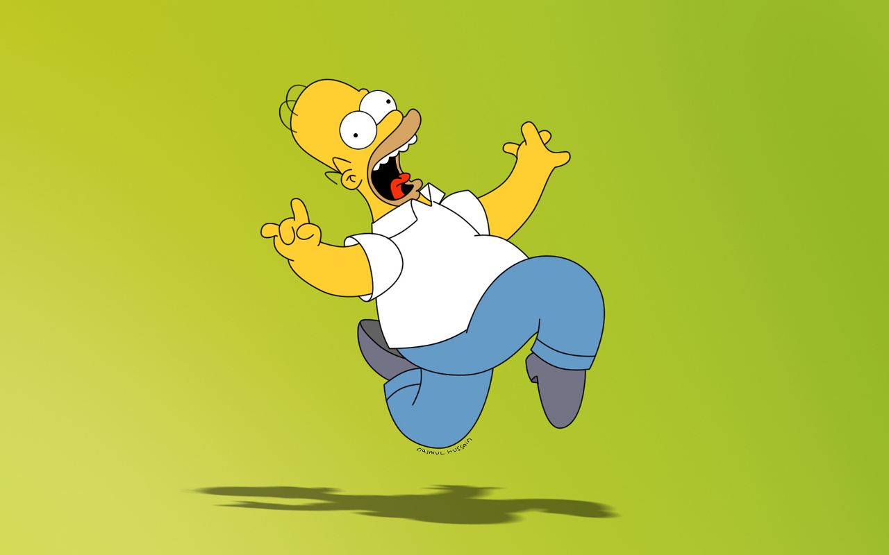 Funny Homer Simpson HD Wallpaper Desktop