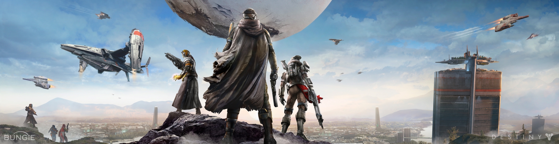 Reveals Breathtaking HD panoramic Wallpapers for Destiny PS4 and Xbox