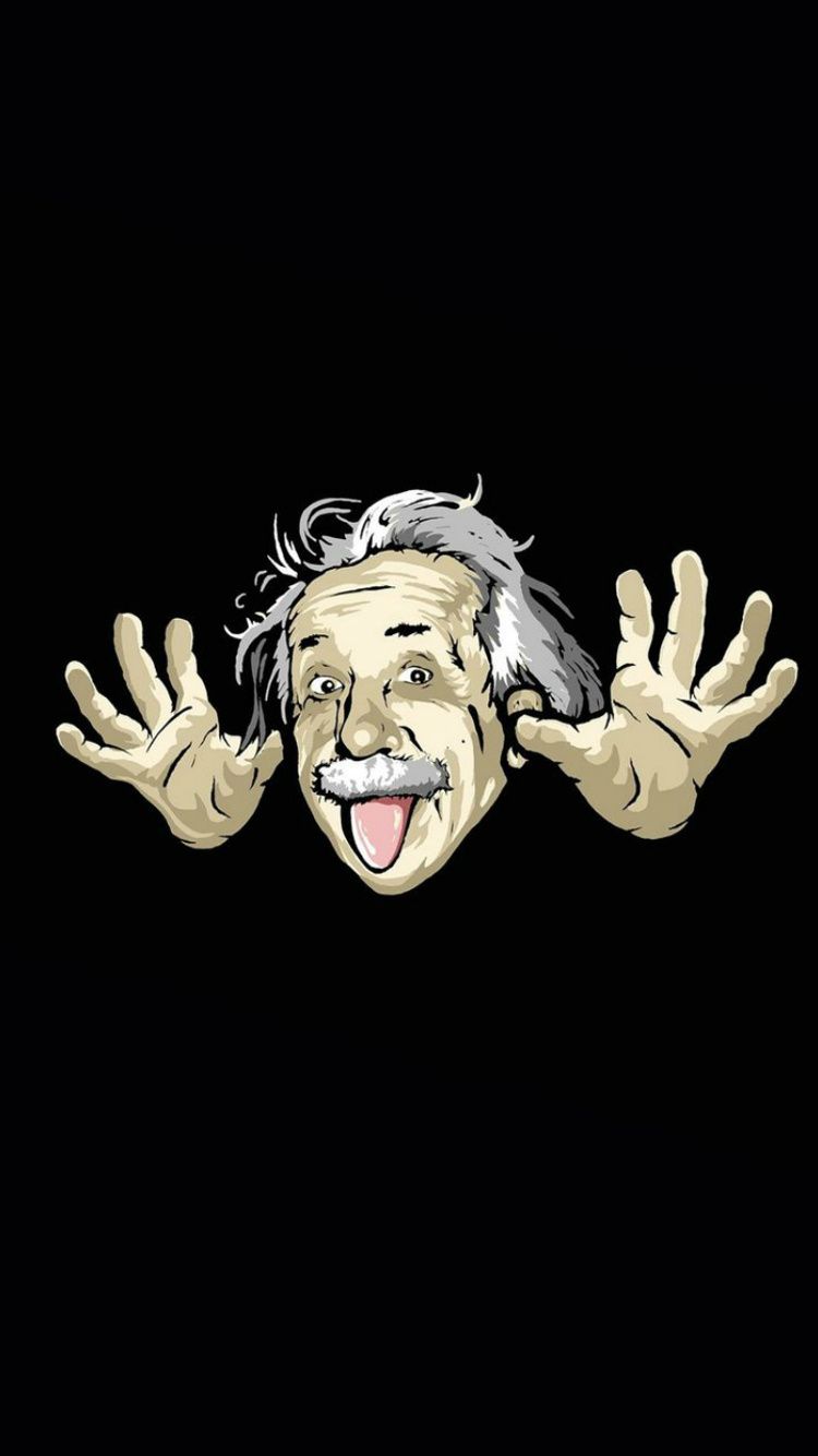 Albert Einstein 750 x 1334 Home Screen Wallpapers available for
