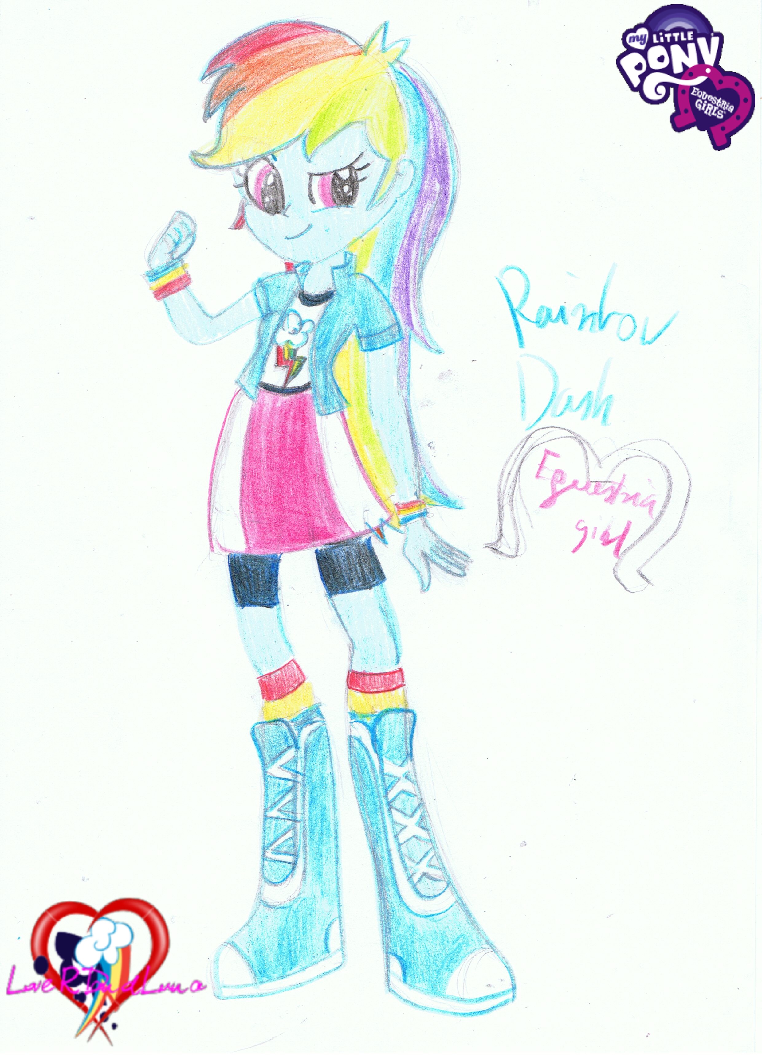 Equestria Girls Rainbow Dash By Loverdandluna