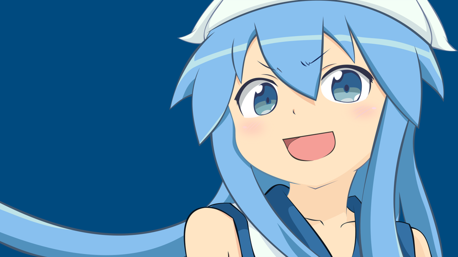 Squid Girl   Minimalist Wallpaper by synch816 on