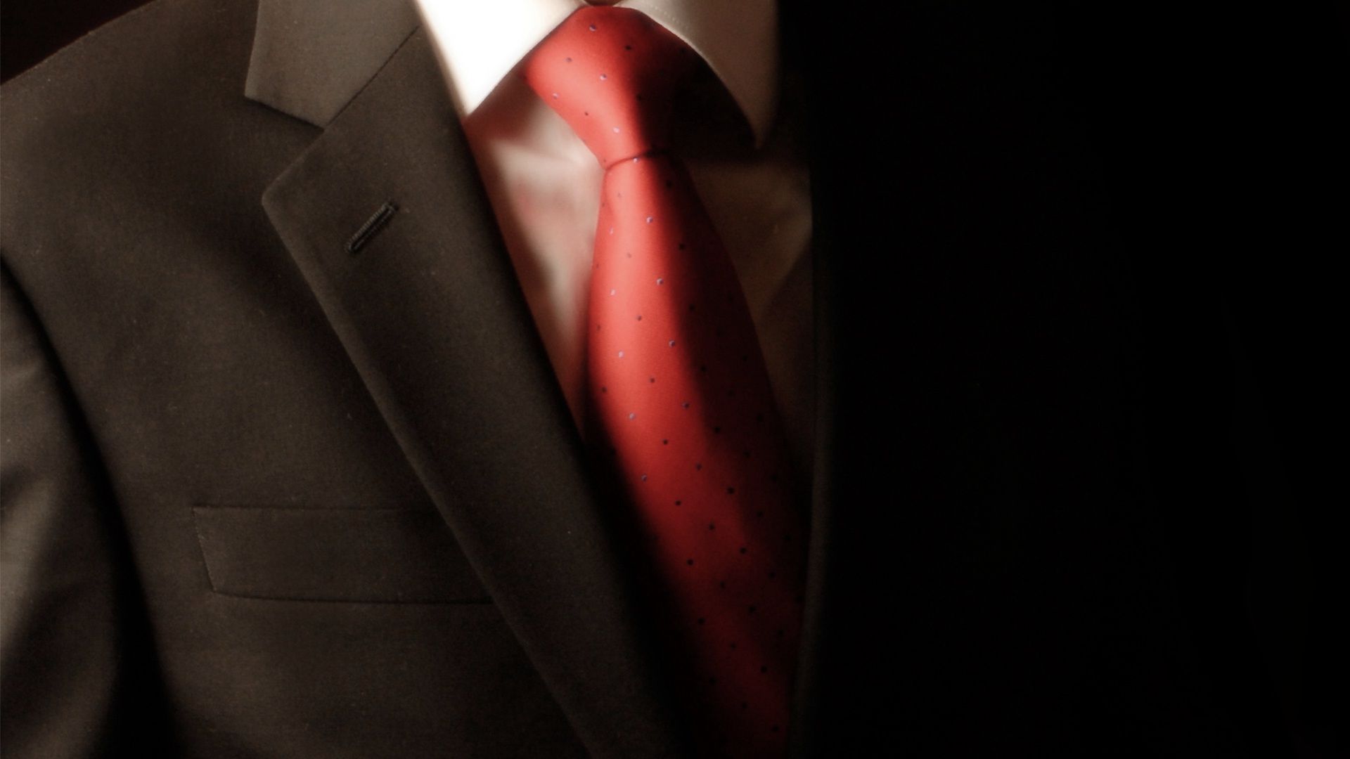 Red Tie And Suit Wallpaper