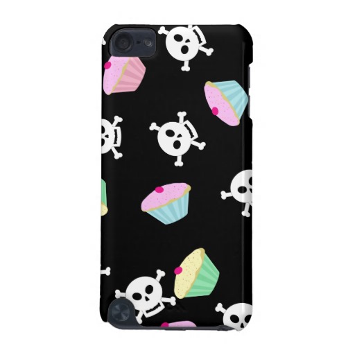 Cupcakes And Skulls Cute Emo Ipod Touch 5g Cases