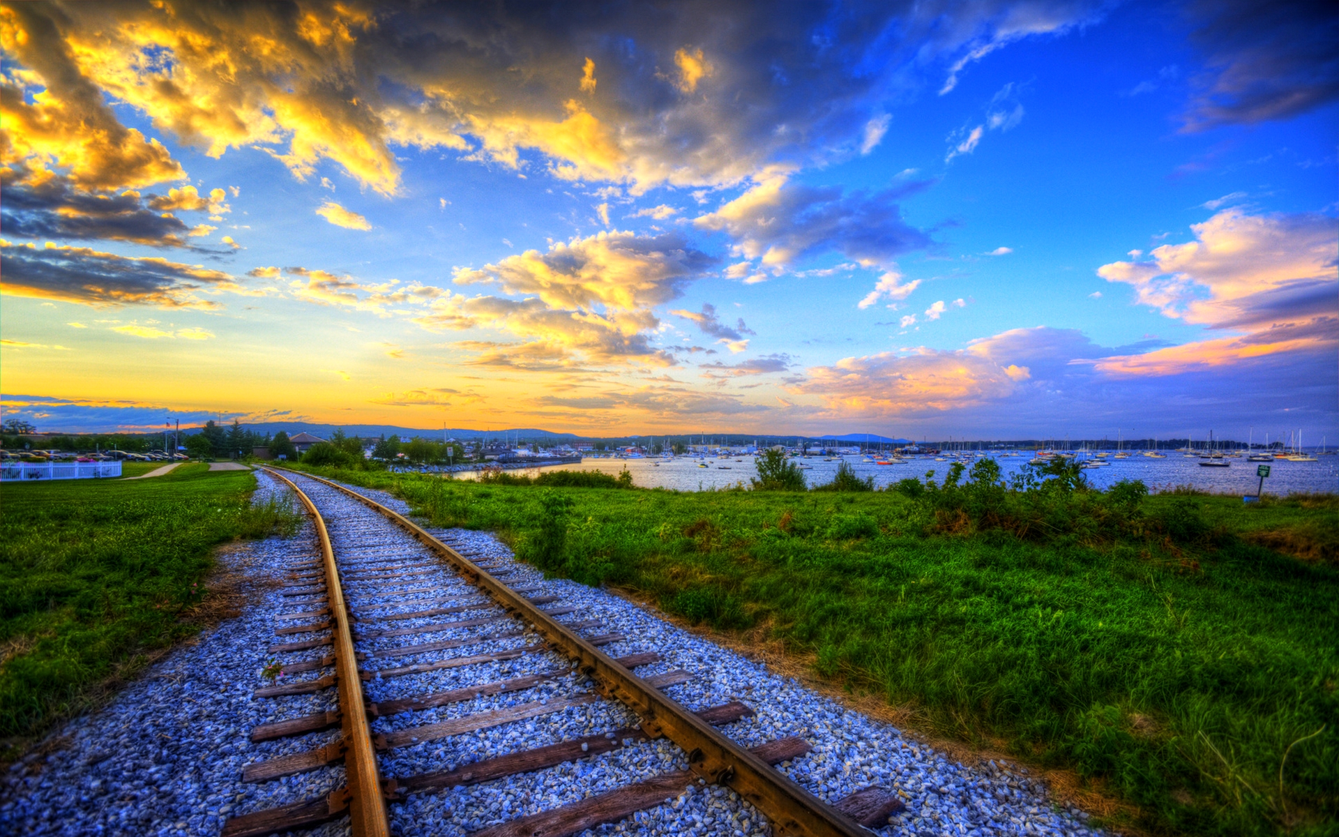 Wallpaper Details File Name Train Track HD Uploaded By