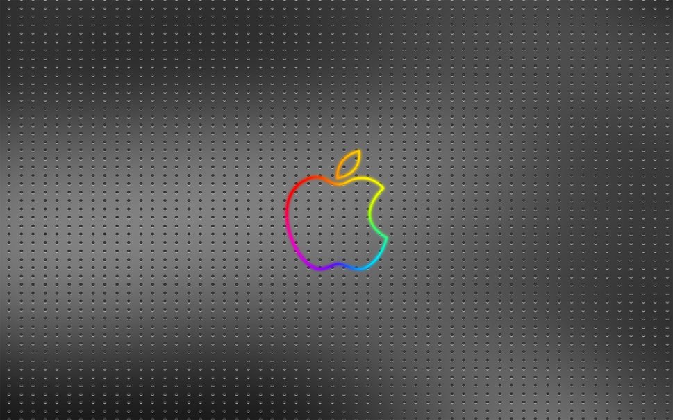 Logo Metal Point Apple Background Wallpaper