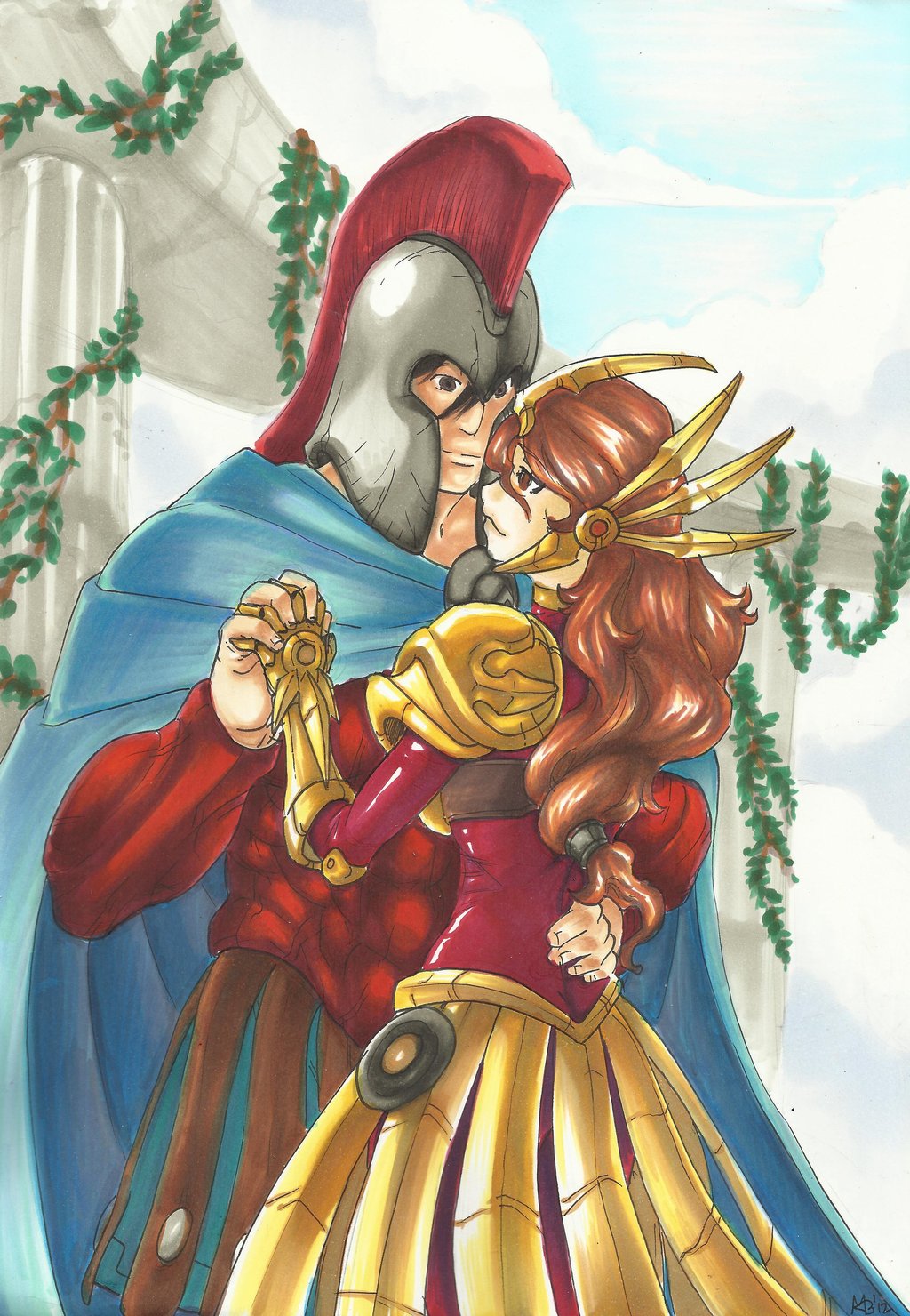 Lol Arts Pantheon And Leona By Mad Project