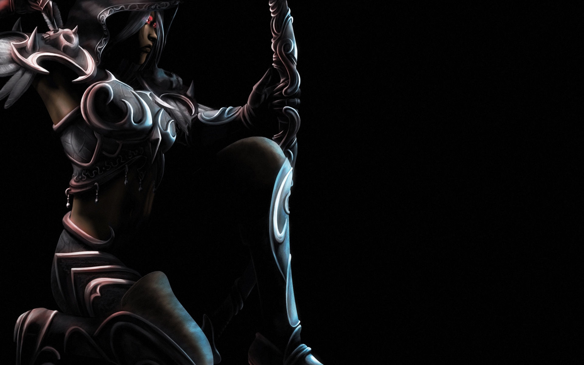 Warrior In The Dark HD Wallpaper Background Image