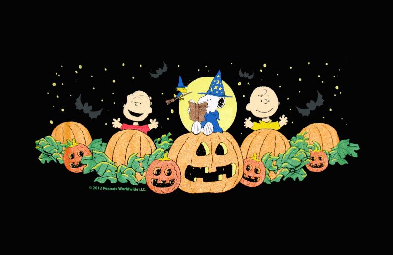 Peanuts Gang Halloween T Shirt Snoopn4pnutscom 800x520
